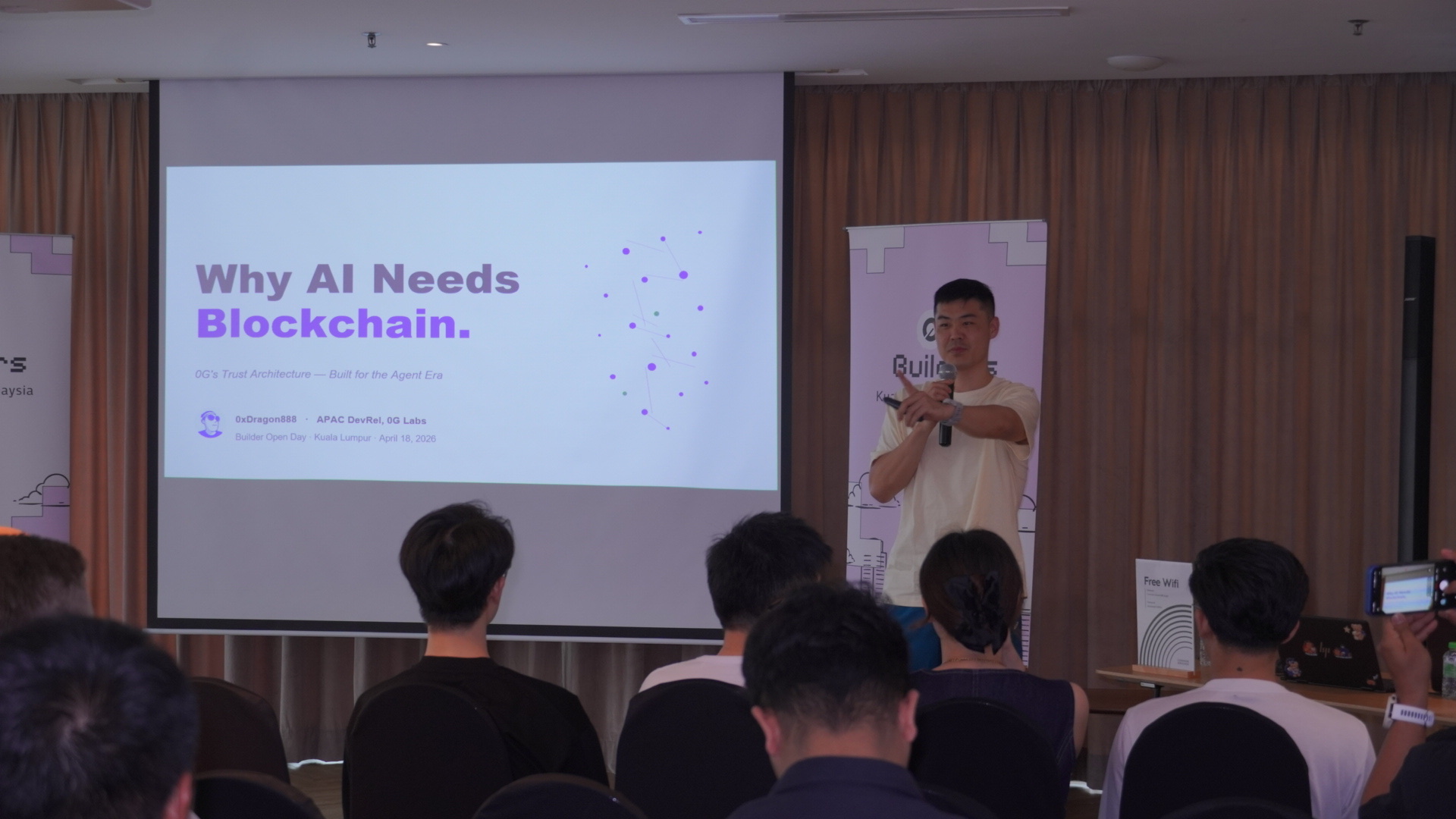 0G APAC DevRel at the Kuala Lumpur Builder Open Day, April 18